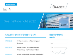 'baaderbank.de' screenshot
