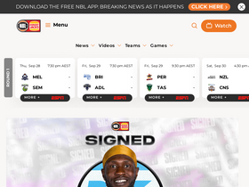 'nbl.com.au' screenshot