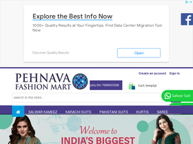 'pehnavafashionmart.com' screenshot