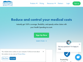 'olympiabenefits.com' screenshot