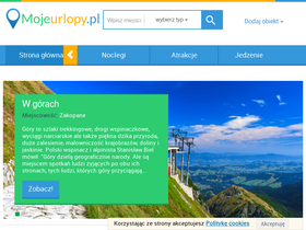 'mojeurlopy.pl' screenshot