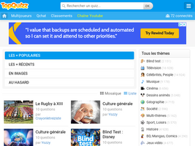 'topquizz.com' screenshot