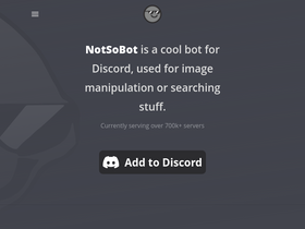 'notsobot.com' screenshot