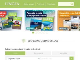 'lingea.rs' screenshot