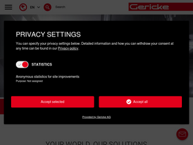 'gerickegroup.com' screenshot