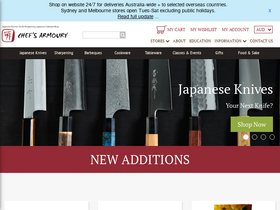 'chefsarmoury.com' screenshot