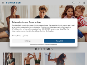 'schiesser.com' screenshot