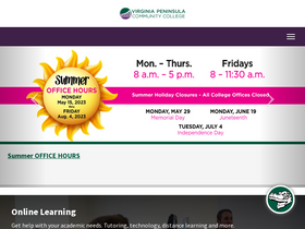 'vpcc.edu' screenshot