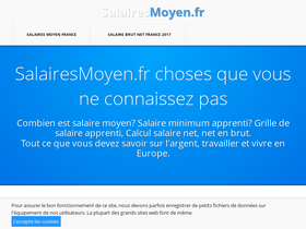 'salairesmoyen.fr' screenshot