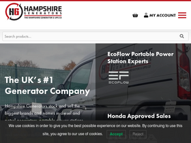 'hampshiregenerators.co.uk' screenshot