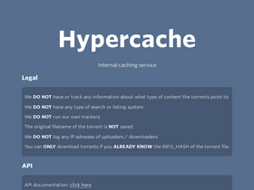 'hypercache.net' screenshot