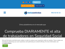 'metacontratas.com' screenshot