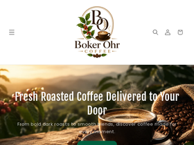 bokerohrcoffee.com homepage screenshot