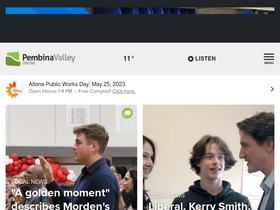 'pembinavalleyonline.com' screenshot