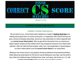 'correctfixedmatch.com' screenshot