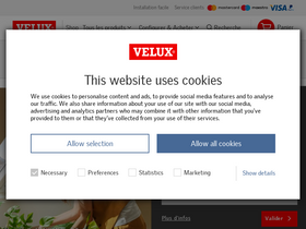 'veluxshop.fr' screenshot
