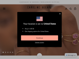 carolinehjerpe.se homepage screenshot