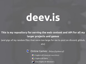 'deev.is' screenshot