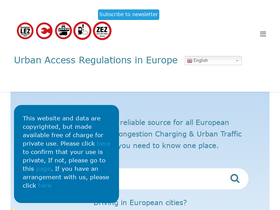 'urbanaccessregulations.eu' screenshot