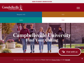 'campbellsville.edu' screenshot