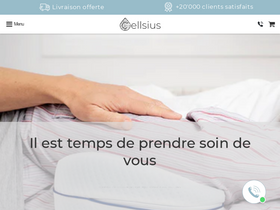 Cellsius Shop website screenshot