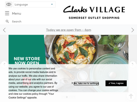 'clarksvillage.co.uk' screenshot