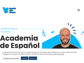 'spanishwithvicente.com' screenshot