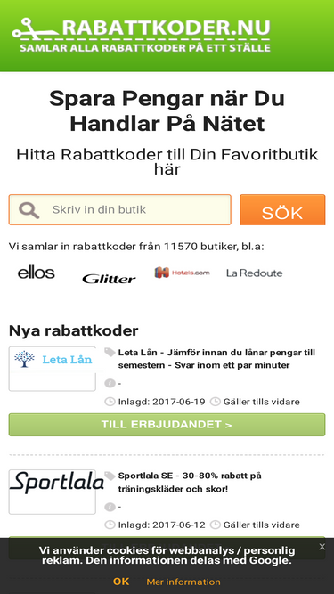 rabattkoder.nu
