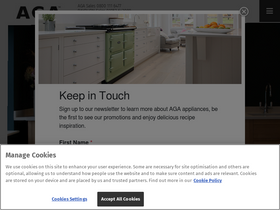 'agaliving.com' screenshot