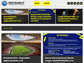 'pesteam.it' screenshot