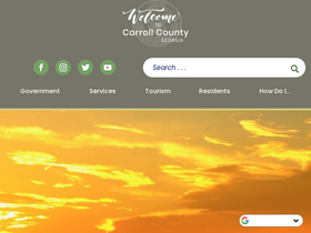 'carrollcountyga.com' screenshot