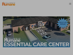 'columbushumane.org' screenshot