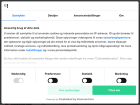 'valutakurser.dk' screenshot