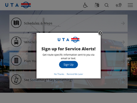 'rideuta.com' screenshot