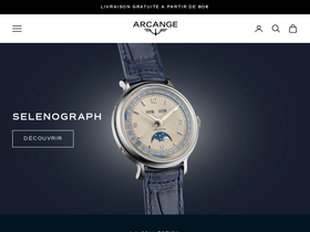 Arcange Watches homepage screenshot