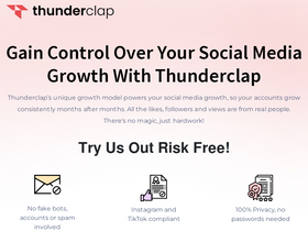 'thunderclap.it' screenshot