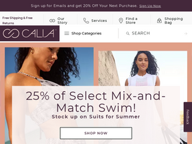 'calia.com' screenshot