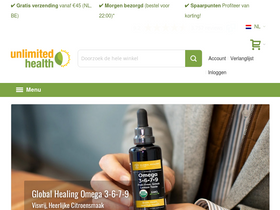 'unlimitedhealth.nl' screenshot