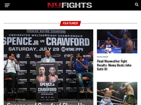 'nyfights.com' screenshot