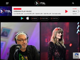 'urbanaplayfm.com' screenshot