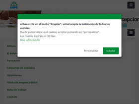 'anpecomunidadvalenciana.es' screenshot