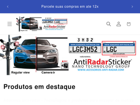 adesivosantiradarstickers.com homepage screenshot