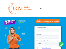 'lcnidiomas.edu.co' screenshot