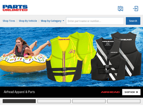 'parts-unlimited.com' screenshot