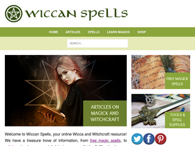 'wiccanspells.info' screenshot