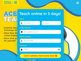 '51talk.ph' screenshot