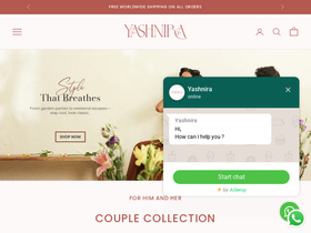 yashnira.com homepage screenshot