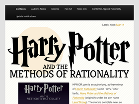 'hpmor.com' screenshot