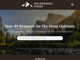 'wildernesstimes.com' screenshot