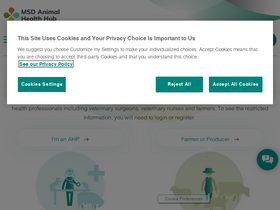 'msd-animal-health-hub.co.uk' screenshot